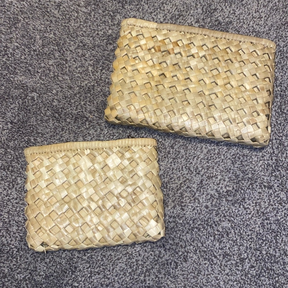 Set of 2 Wicker Bags